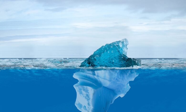 iceberg, climate, ice