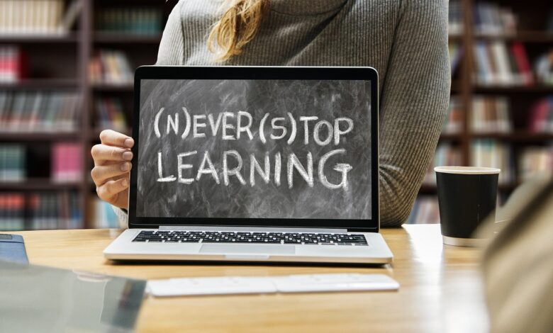 never stop learning, continuing education, learning, education, laptop, internet, online, library, school, training, knowledge, success, learning, learning, learning, learning, learning, education, education, education, school, training, success