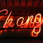 Change neon light signage