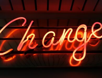 Change neon light signage