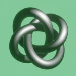 a 3d image of a knot on a green background