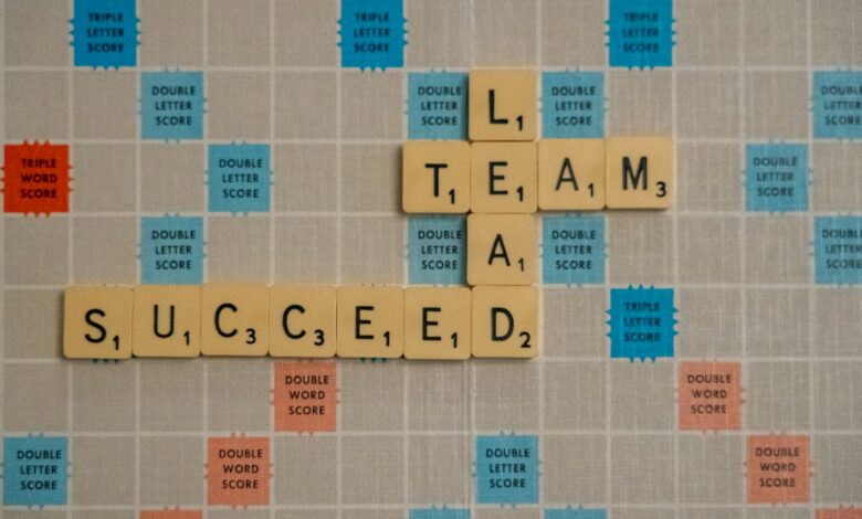 scrabbled scrabble tiles with words on them