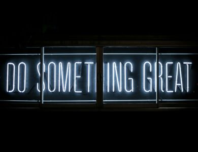 Do Something Great neon sign